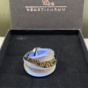 Blue and Gold Women's Ring